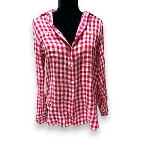 Denim & Supply Ralph Lauren Red Gingham Long Sleeve Button Up Size M